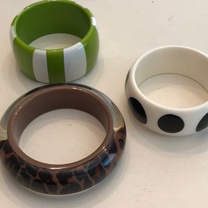 Lot of 3 Bangle bracelets